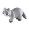 HABA Little Friends Raccoon - Chunky Plastic Forest Animal Toy Figure